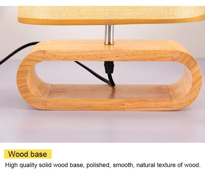 Wooden Table Lamp For Bedroom