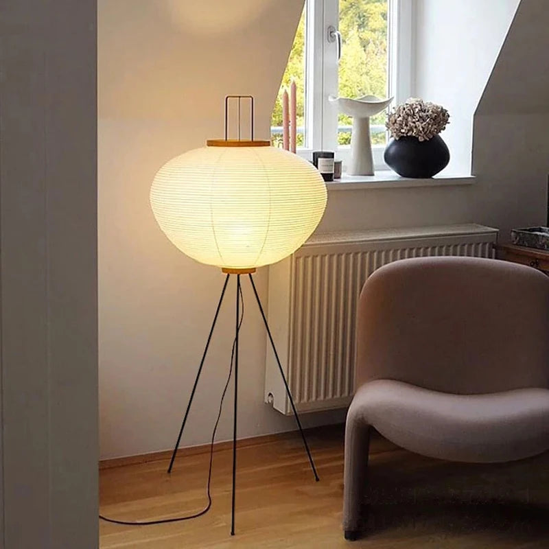 Simplified Japanese Xuan Paper Floor Lamp
