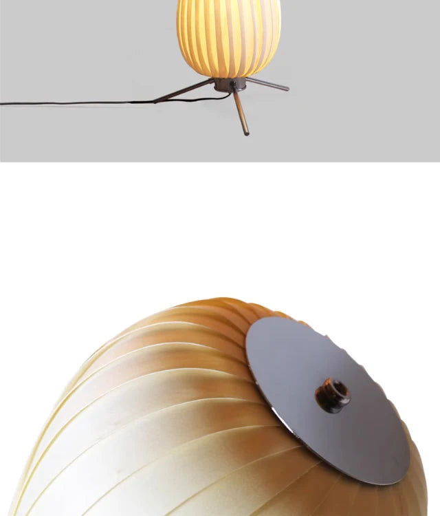 Wooden kilim arc shade Stand Floor lamp