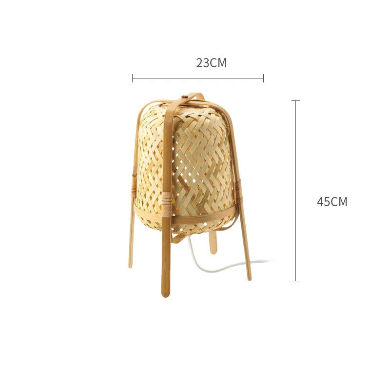 Modern Bamboo Weaving Floor Lamp