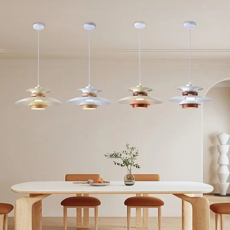 Danish Designer Walnut Led Pendant Lamp