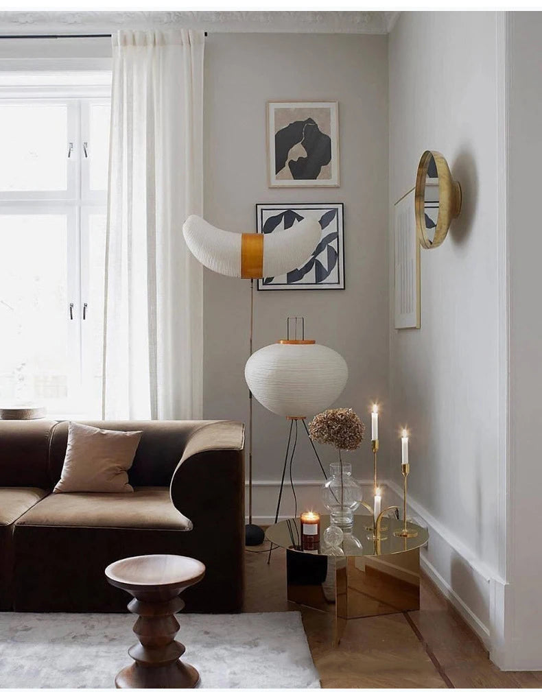 Simplified Japanese Xuan Paper Floor Lamp