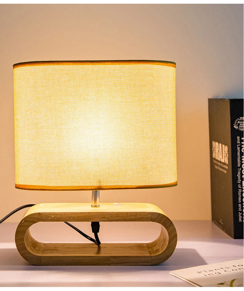 Wooden Table Lamp For Bedroom