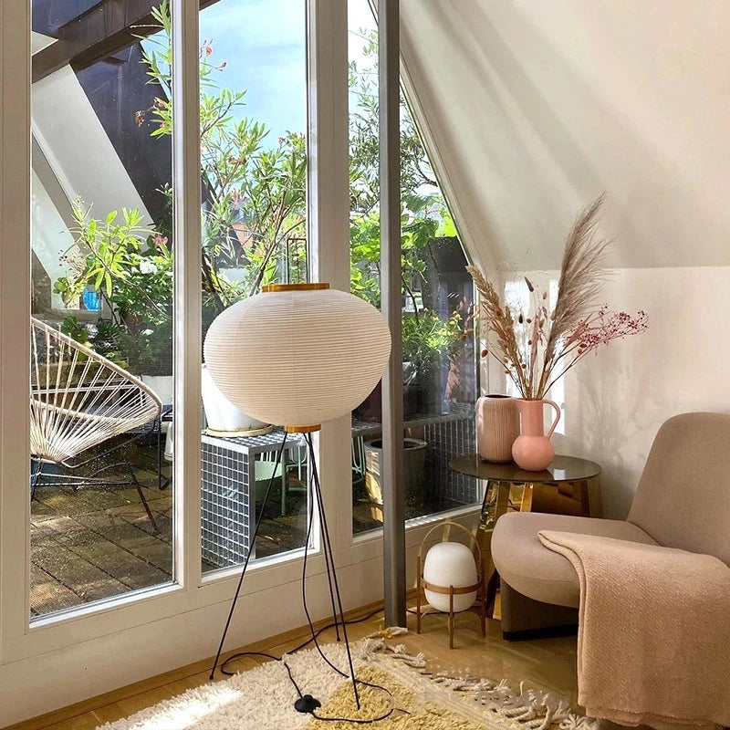 Simplified Japanese Xuan Paper Floor Lamp