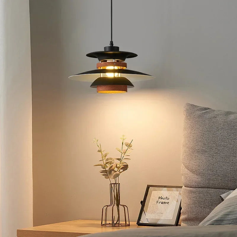 Danish Designer Walnut Led Pendant Lamp