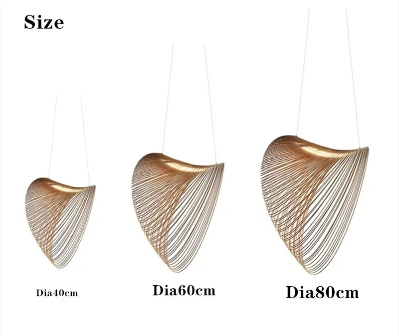 Birch Wood LED Pendant Light Nordic Designer Pendant Lamp