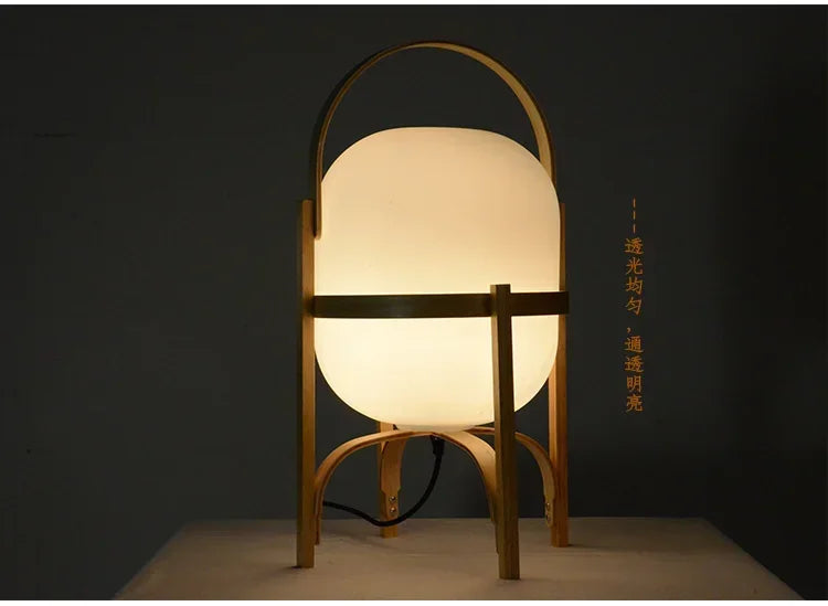 Floor Lamp Art Modern Simple Wood Light