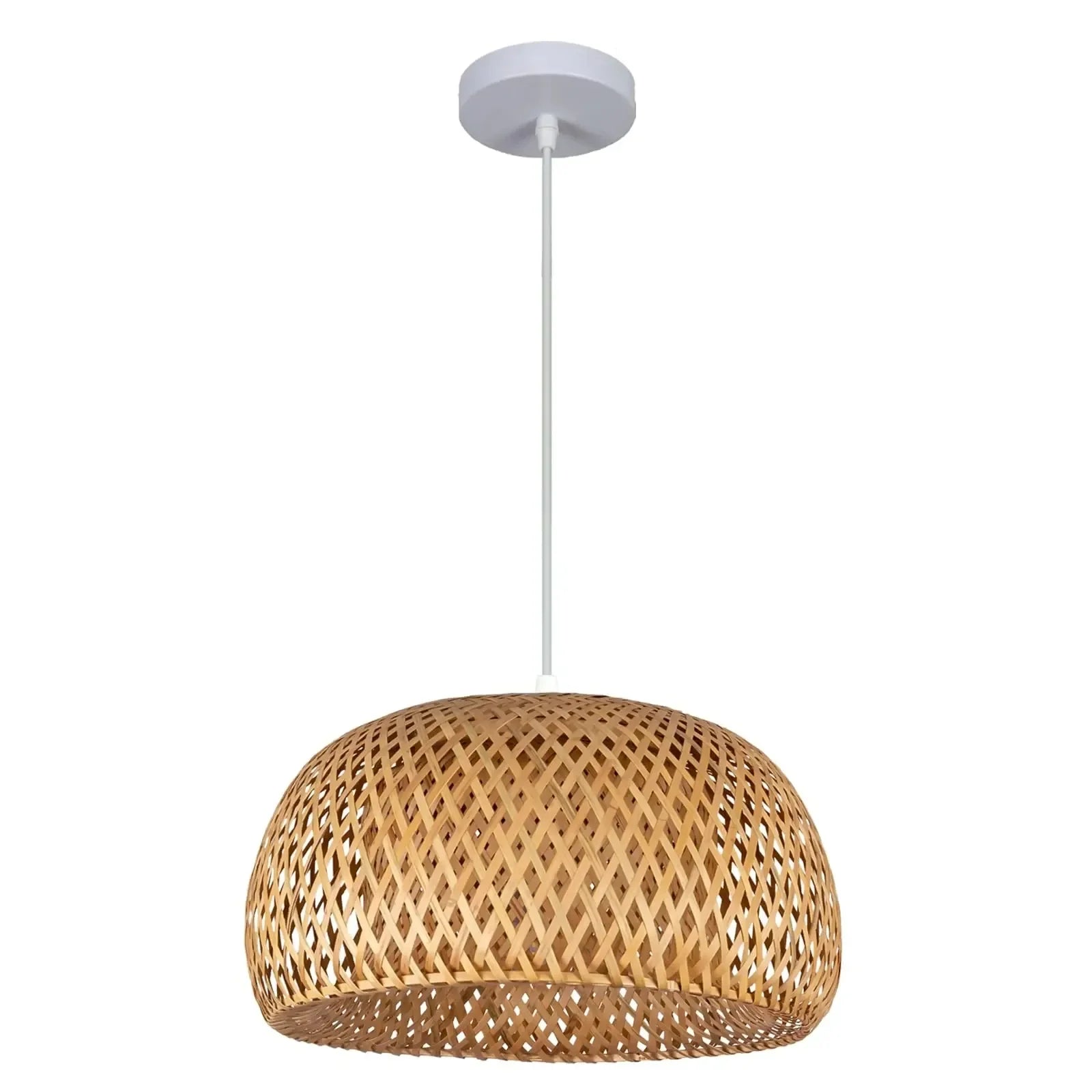 Bamboo Lantern Pendant Lamp Natural Rattan