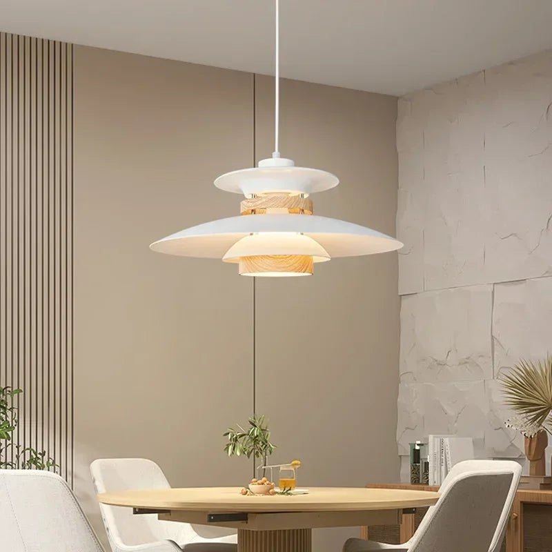 Danish Designer Walnut Led Pendant Lamp