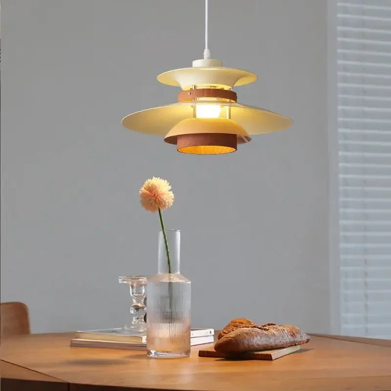 Danish Designer Walnut Led Pendant Lamp