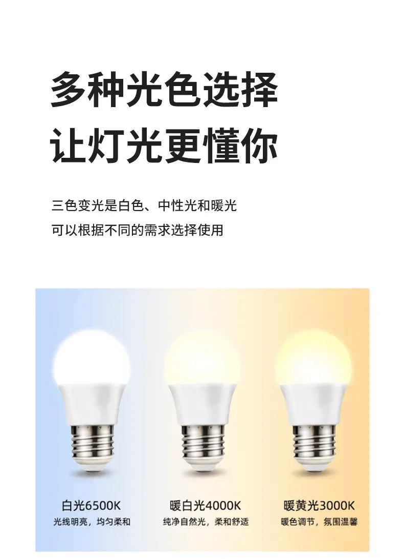 Tripod Design Wood E27 Led Floor Lamp