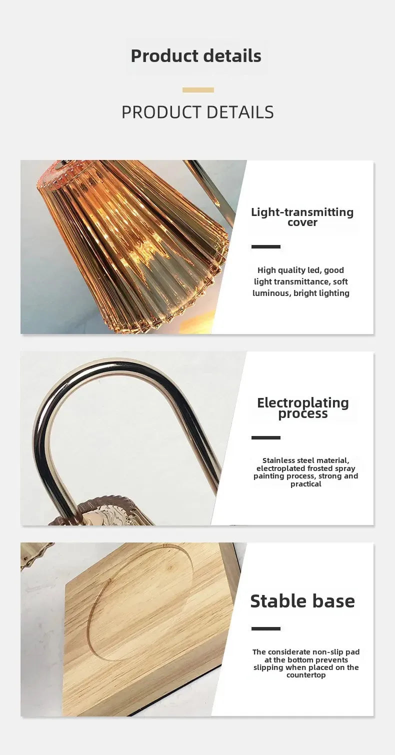 Adjustable Brightness Wooden Aromatherapy Candle Lamp