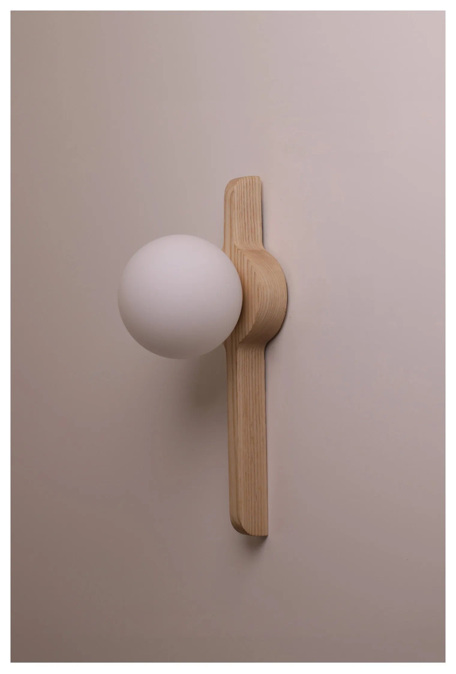 Globe Glass Moonlight Creative Walnut Wood,