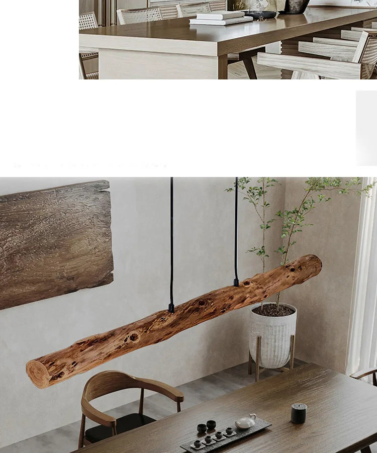 Minimalist Wood Pendant Lights Japanese Style
