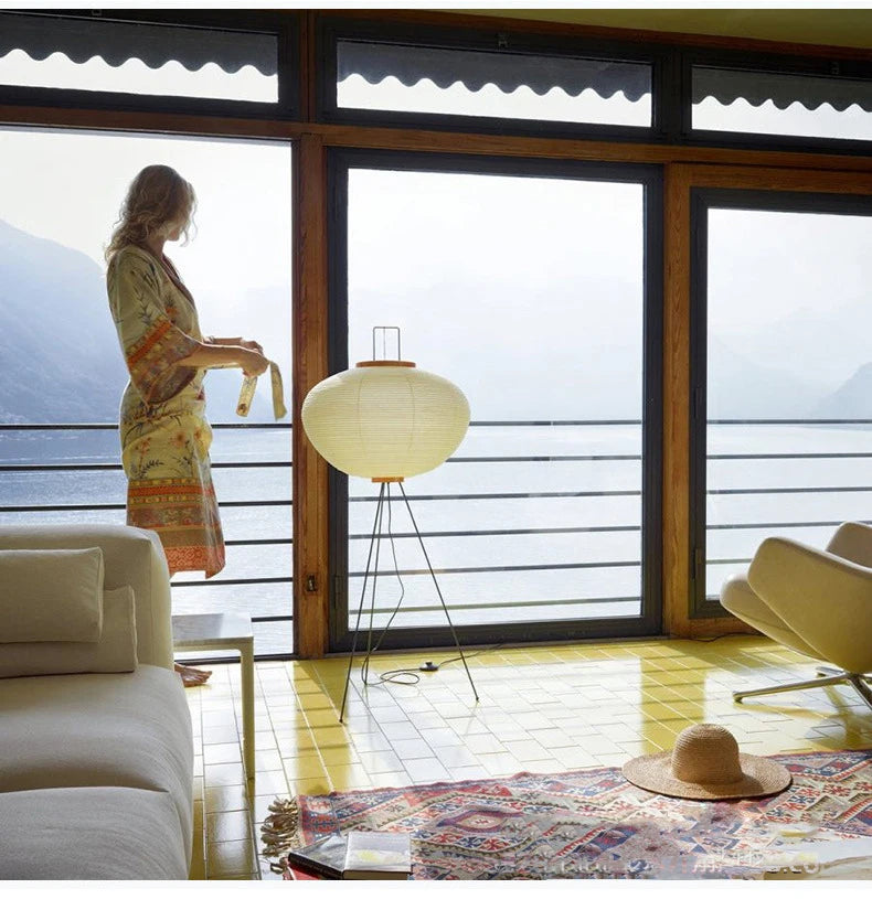 Simplified Japanese Xuan Paper Floor Lamp